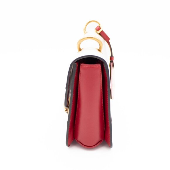 Gucci Sylvie Queen Margaret Tri-Color Leather Shoulder Bag With Bee Ornament & S - Picture 6 of 12